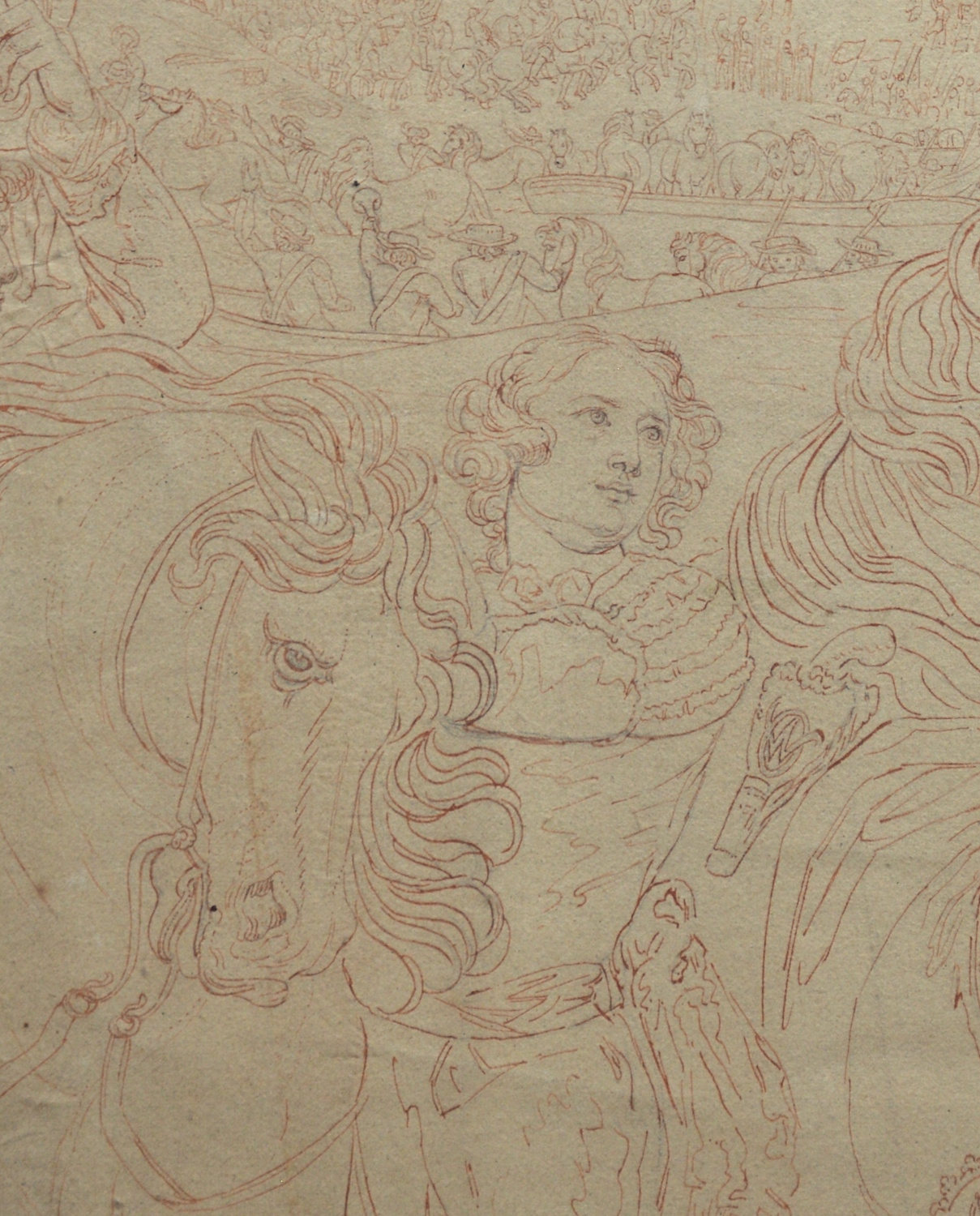 Drawing by James Parker After James Northcote – The Landing of William Prince of Orange, in Torbay 1688