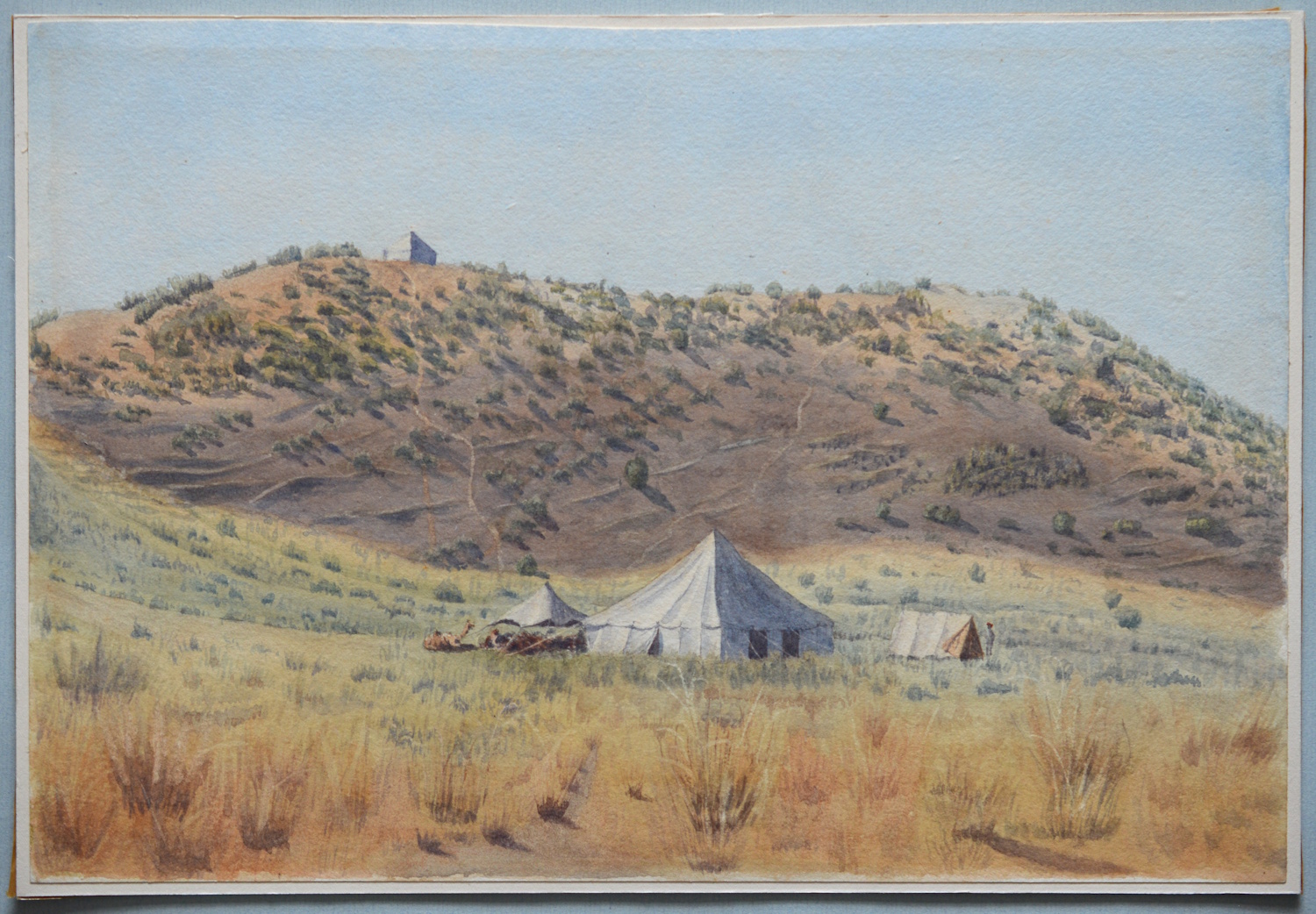 Colonel, Sir Sidney Gerald Burrard 7th Baronet – Camp in India c.1893.