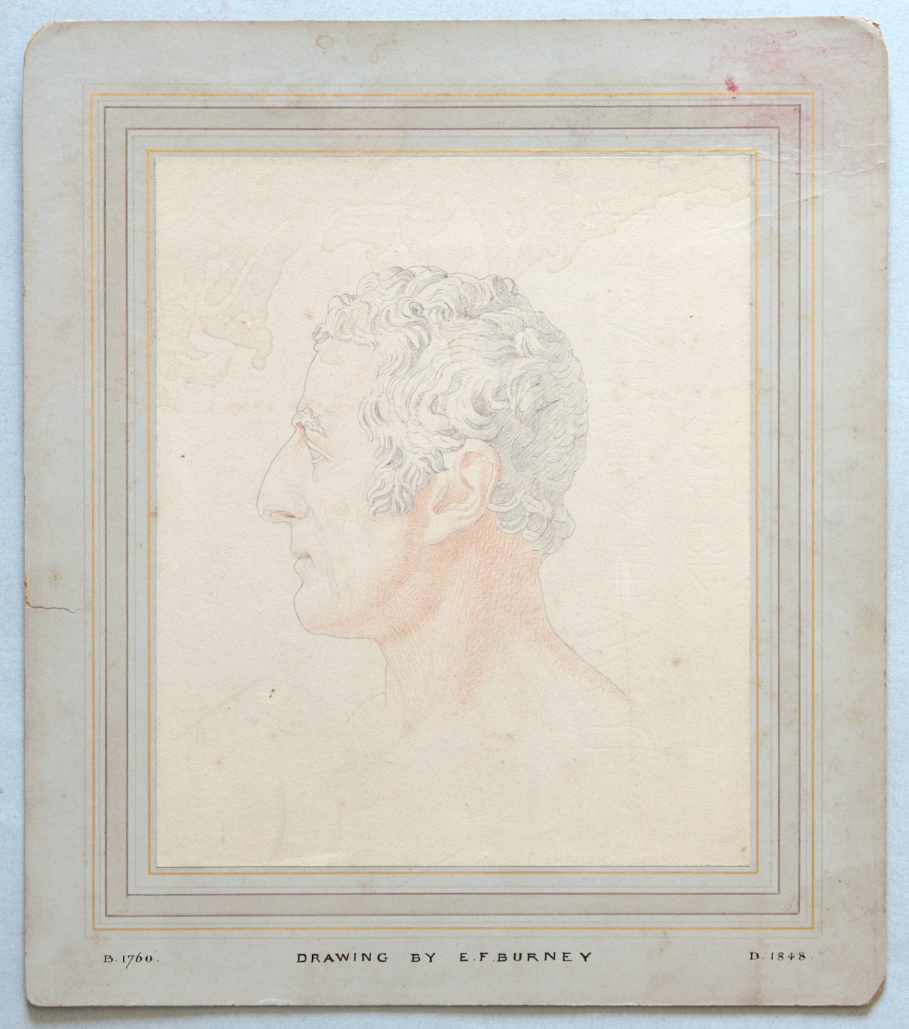 Edward Francis Burney – Portrait ‘Head and Shoulder Profile to Left’ of Arthur Wellesley, 1st Duke of Wellington