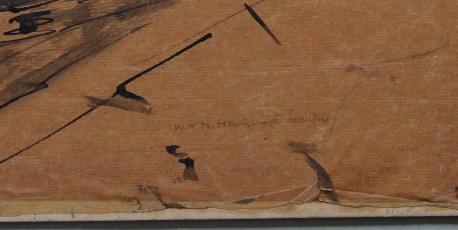 William Thomas Martin Hawksworth - Men Working on a Hulk of an Old Ship - Image 3