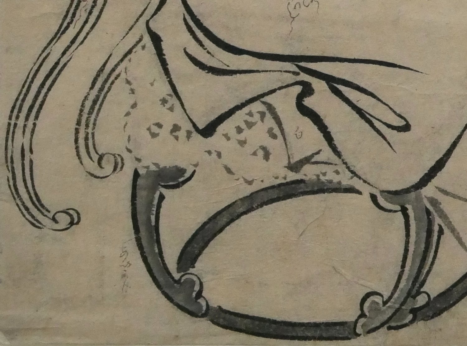 Japanese School, (Edo period, circa 1830-50 or earlier) - Portrait of Hua Tuo - Image 5