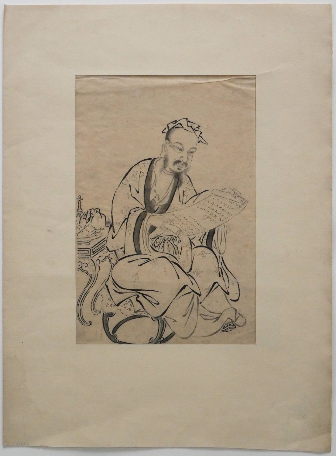 Japanese School, (Edo period, circa 1830-50 or earlier) - Portrait of Hua Tuo - Image 2