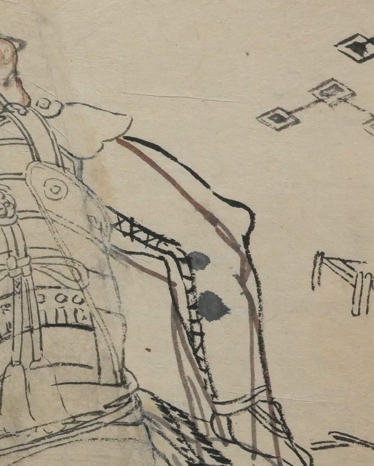 Japanese School, (Edo period, circa 1830-50) - Samurai Warrior Kneeling - Image 4