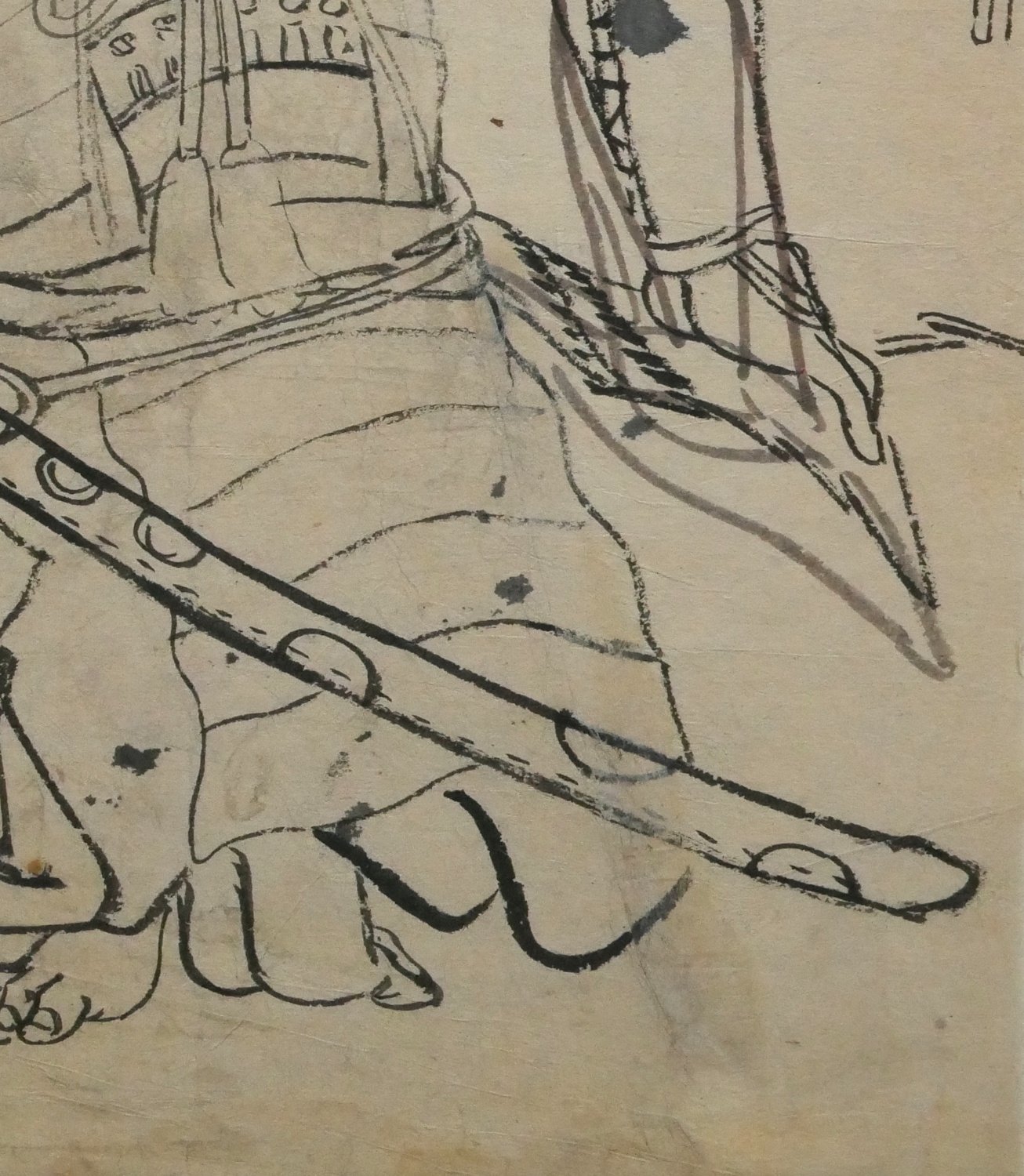 Japanese School, (Edo period, circa 1830-50) - Samurai Warrior Kneeling - Image 6