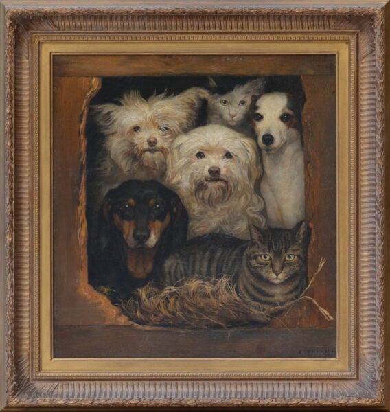 ‘The Best of Friends’ – Unidentified artist, illegibly signed and dated, (19th-early 20th-century)