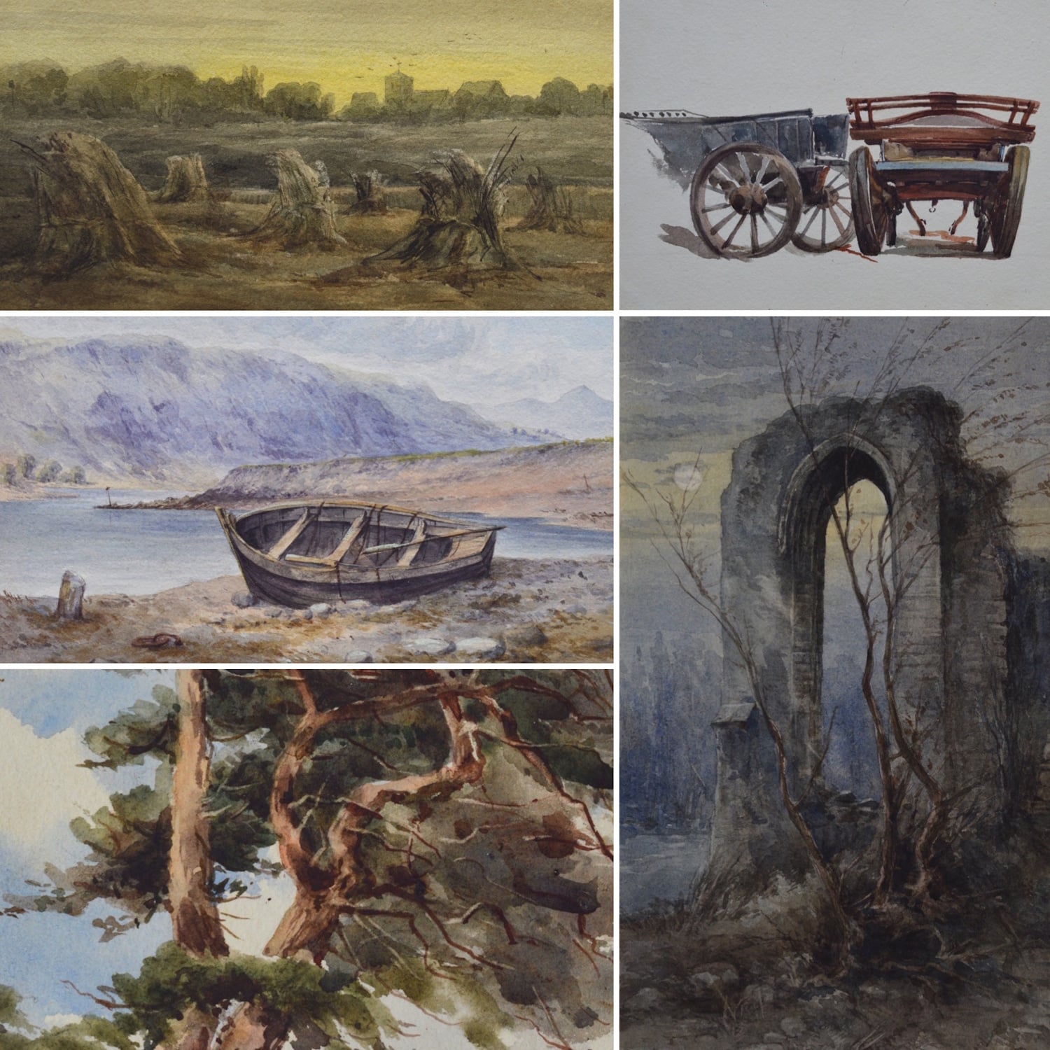 Marie S. Cooper – An extensive collection of 127 drawings and watercolours